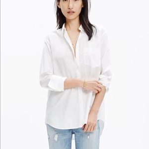 Madewell White Button Down Shirt